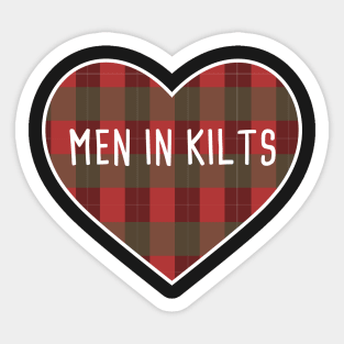 I Love Men In Kilts Sticker